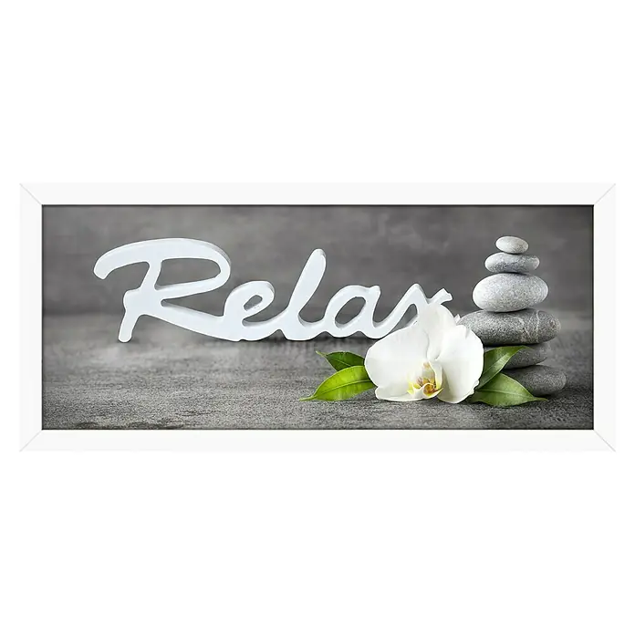 ProArt Bild - Stone & Flower I, B x H: 130 x 60 cm - Vorderansicht