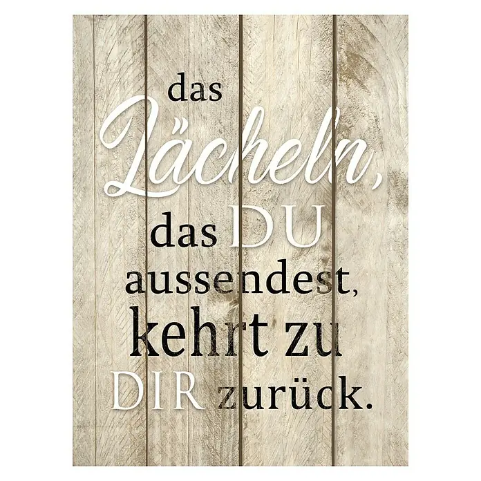 ProArt Decopanel - Lächeln, B x H: 30 x 40 cm - Vorderansicht