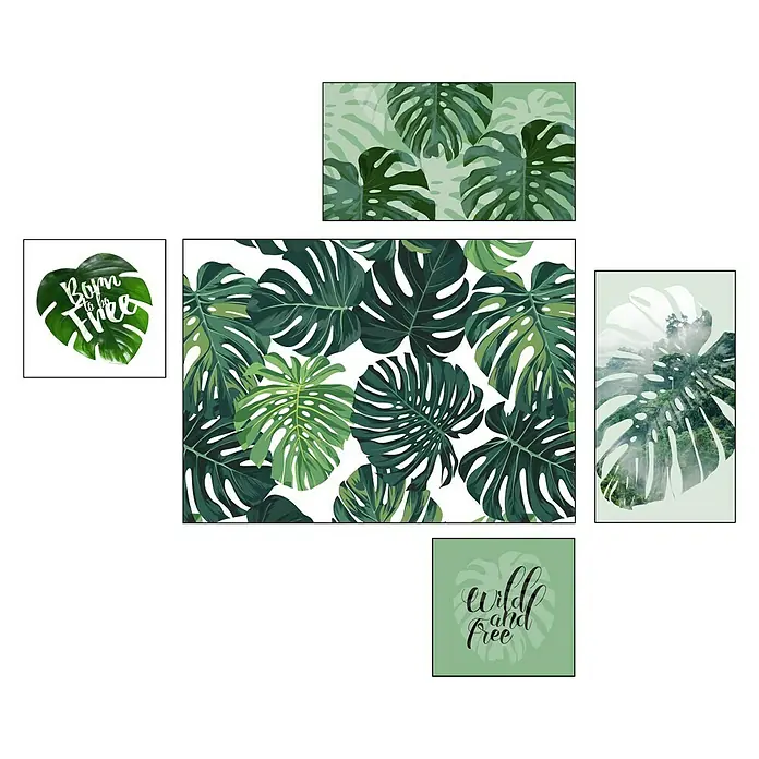 ProArt Bild Green Plants - Green Plants, 5 -tlg. - Vorderansicht