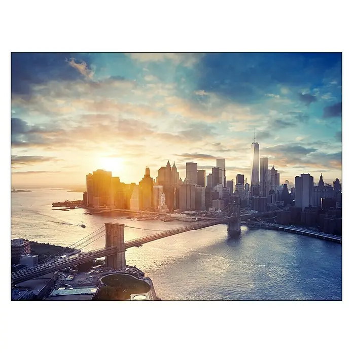 ProArt Leinwandbild - New York Sun, B x H: 80 x 60 cm - Vorderansicht
