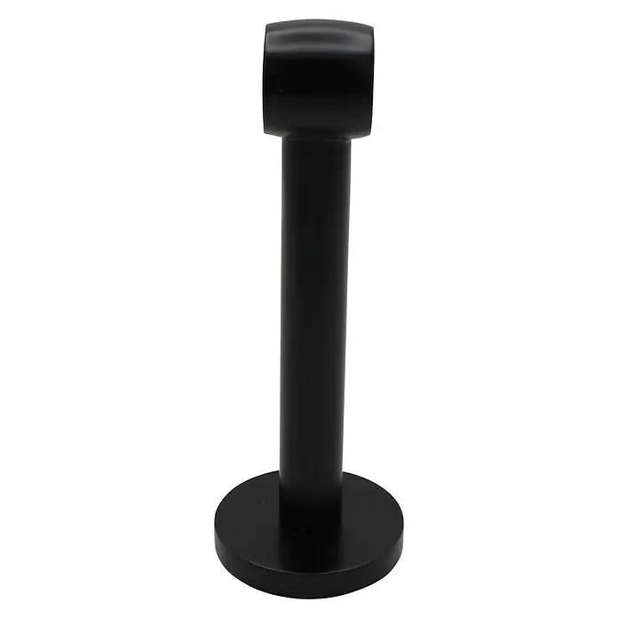 Expo Ambiente Träger Noble - Schwarz, Geeignet für: Gardinenstangen Ø 20 mm, 13,5 cm - Linke Seitenansicht