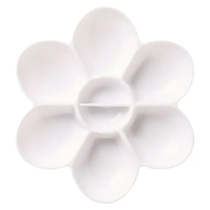 Reeves Farbmischpalette - Rund, Durchmesser: 18 cm, Kunststoff - Draufsicht