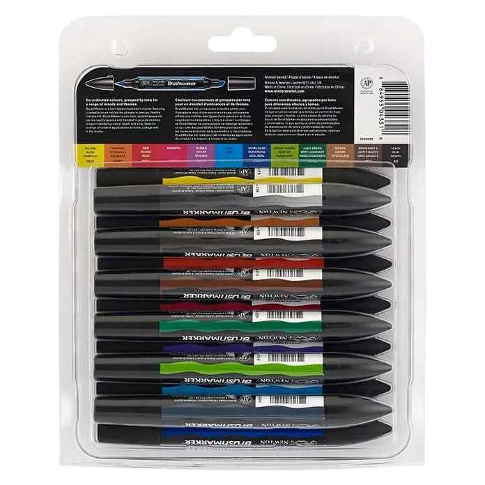 Winsor & Newton Set kist markera Brush - Višebojno, 12 -dij. - Pogled s gornje strane