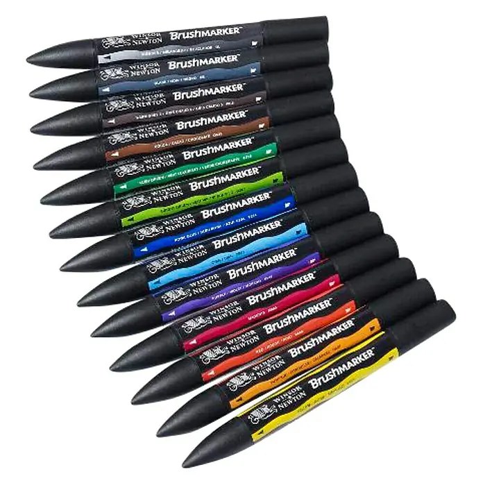 Winsor & Newton Set kist markera Brush - Višebojno, 12 -dij. - Pogled s gornje strane