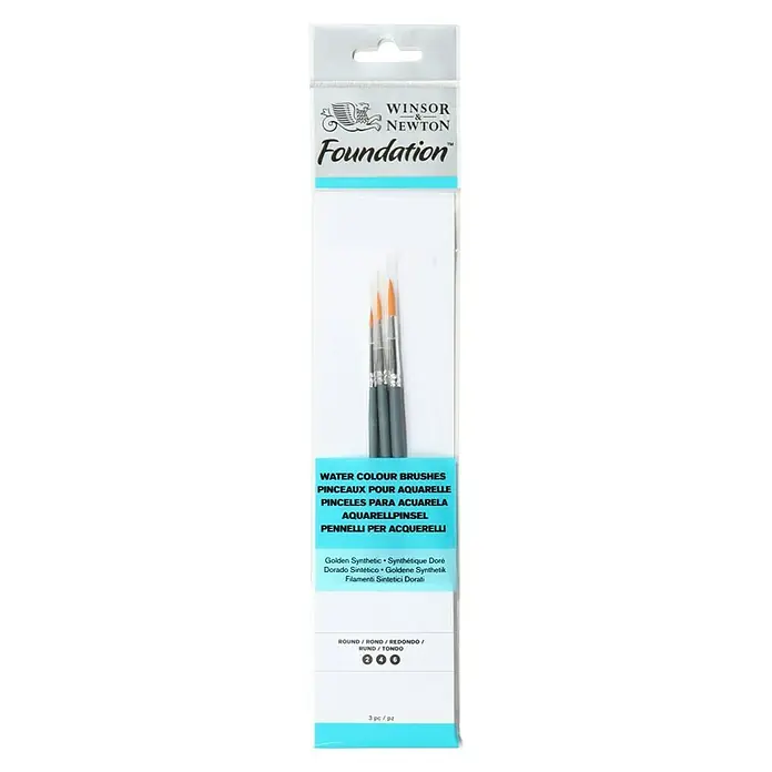 Winsor & Newton Set okruglih kistova - 3 -dij., Umjetna dlaka - Pogled s gornje strane