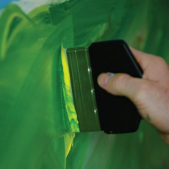 Liquitex Basics Schablonierpinsel Paddle - Größe Pinsel: 2, Kunsthaar, Holz - Anwendungsbeispiel