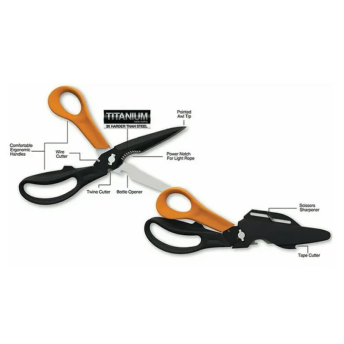 Gerber Tijeras de trabajo - Longitud de corte: 80 mm, Largo: 23 cm