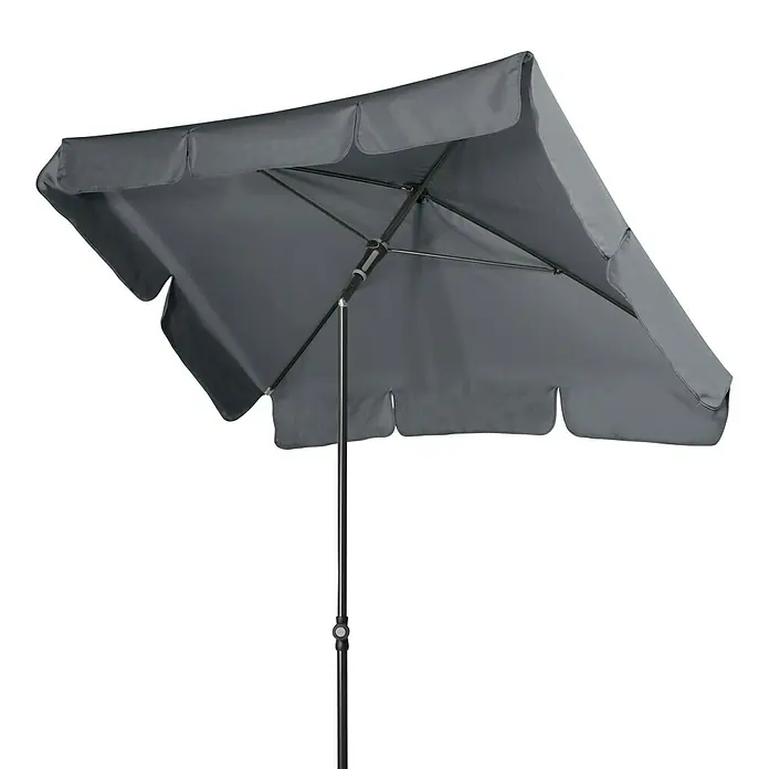Doppler Sunline Sonnenschirm Sunline Waterproof Neo - Anthrazit, 185 x 120 cm - Diagonale Ansicht