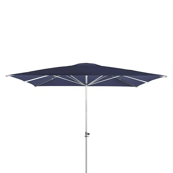 Doppler Alu Expert Sonnenschirm Teleskop - Dunkelblau, 350 x 350 cm - Vorderansicht