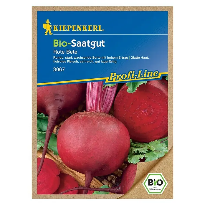Kiepenkerl Profi-Line Gemüsesamen Rote Bete - Beta vulgaris var. vulgaris, Erntezeit: Juli - Vorderansicht