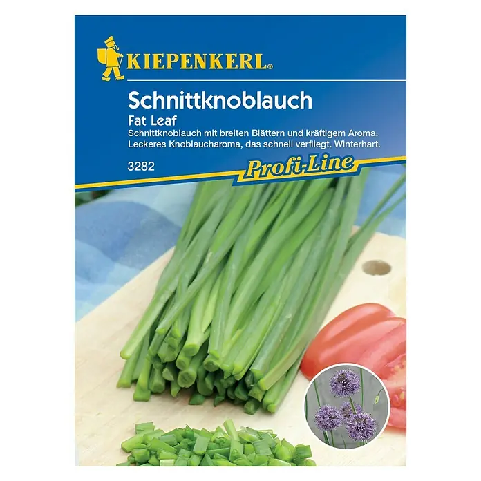 Kiepenkerl Profi-Line Kräutersamen Schnittknoblauch - Allium x Hybrida, Erntezeit: April - Vorderansicht