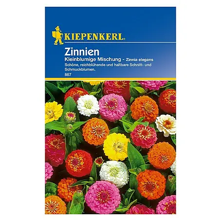 Kiepenkerl  Blumensamen Zinnie kleinblumige Mischung