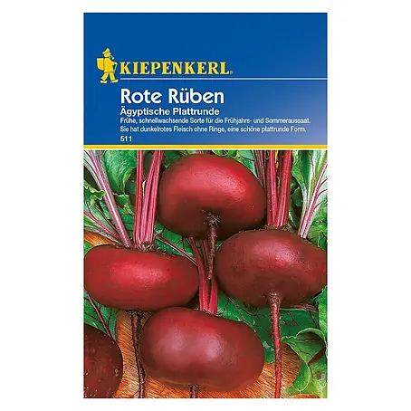 Kiepenkerl  Gemüsesamen Rote Rübe Ägyptische Plattrüben