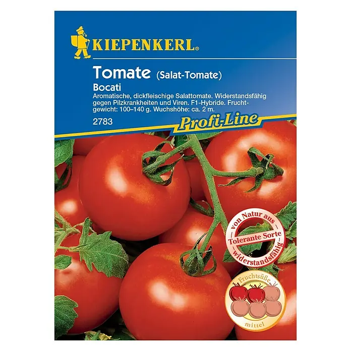 Kiepenkerl Profi-Line Gemüsesamen Tomate - Bocati F1, Solanum lycopersicum, Erntezeit: Juli - Vorderansicht
