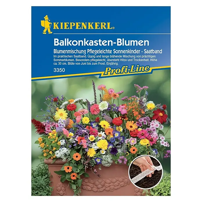 Kiepenkerl Profi-Line Blumensamen Pflegeleichte Sonnenkinder Saatband - Verschiedene Sorten, Mehrfarbig - Vorderansicht