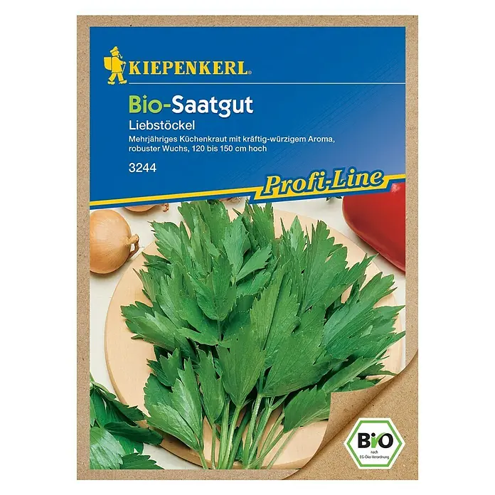 Kiepenkerl Profi-Line Kräutersamen Bio Liebstöckel - Levisticum officinale, Erntezeit: Juni - Vorderansicht