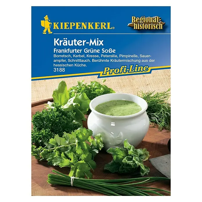 Kiepenkerl Profi-Line Kräutersamenmischung Frankfurter Grüne Soße - Verschiedene Sorten, Erntezeit: März - Vorderansicht