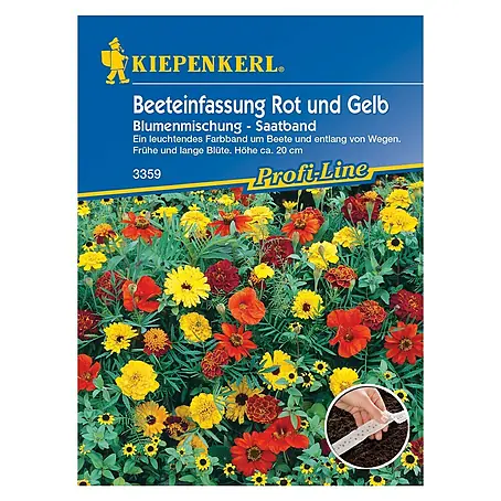 Kiepenkerl Profi-Line Blumensamen Beeteinfassung Rot & Gelb