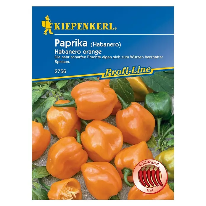 Kiepenkerl Profi-Line Gemüsesamen Chili - Capsicum chinense, Erntezeit: August - Vorderansicht