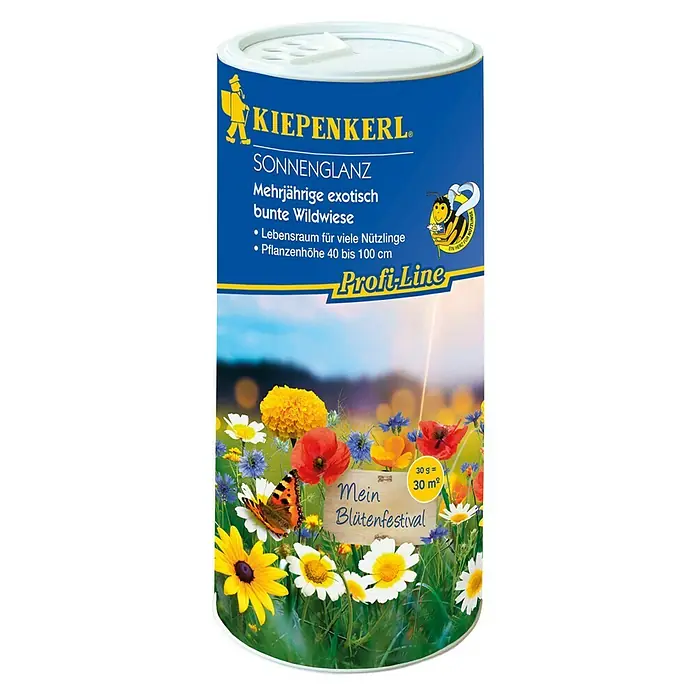 Kiepenkerl Profi-Line Blumensamenmischung - Sonnenglanz, Verschiedene Sorten, Blütezeit: Juni, 30 m² - Vorderansicht