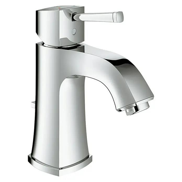 Grohe Grandera Waschtischarmatur M-Size - Mit Zugstange, Chrom - Diagonale Ansicht