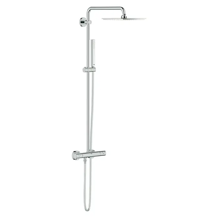 Grohe Euphoria Duschsystem XXL 230 - Mit Thermostatarmatur, Lochabstand: 101,6 cm, Anzahl Strahlarten: 1 Stk., Chrom - Diagonale Ansicht