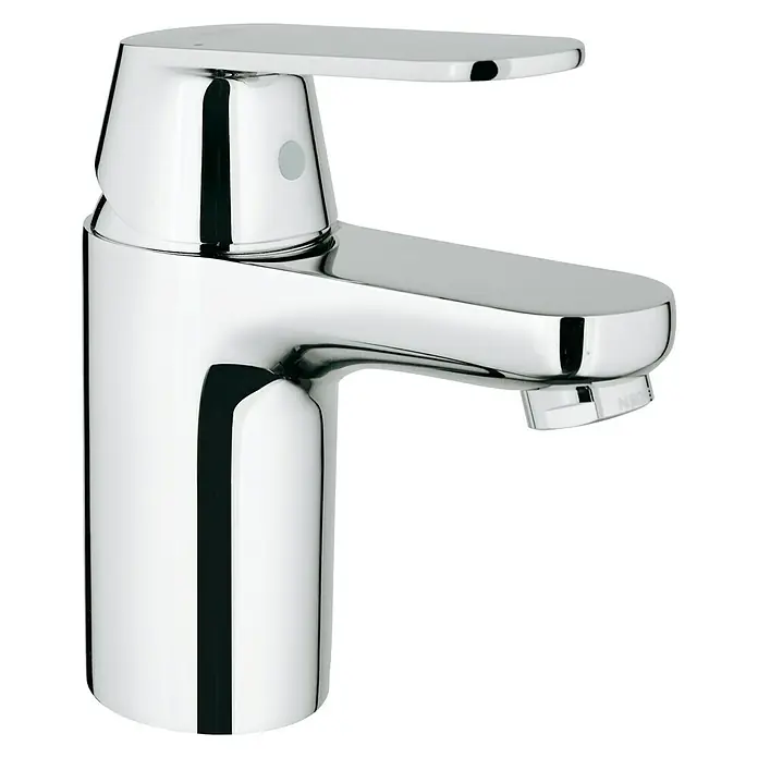 Grohe Eurosmart Cosmopolitan Waschtischarmatur S-Size - Ohne Zugstange, Chrom - Diagonale Ansicht