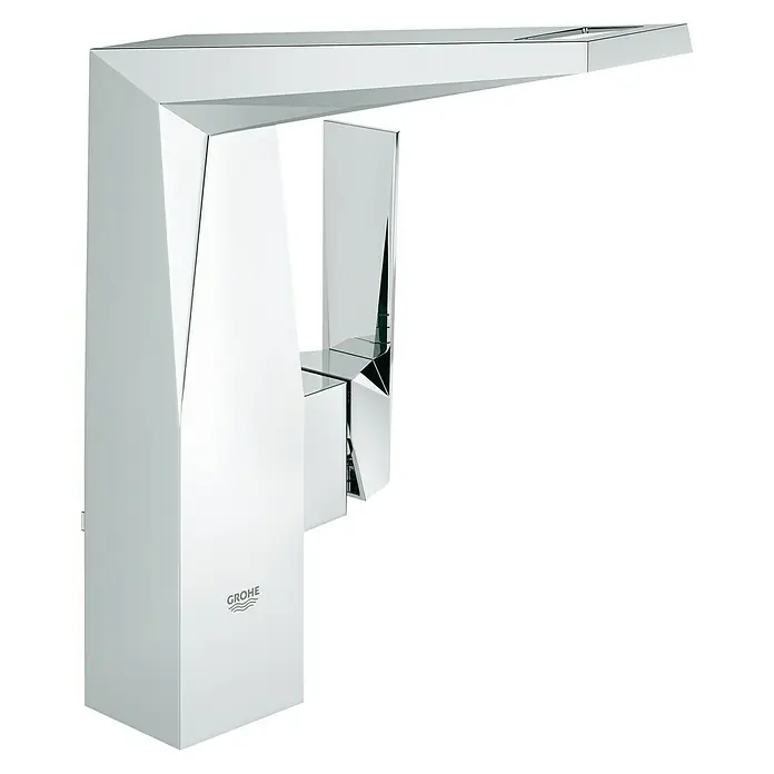 Grohe Allure Brilliant Waschtischarmatur L-Size - Chrom, Glänzend, Mit Zugstange - Diagonale Ansicht