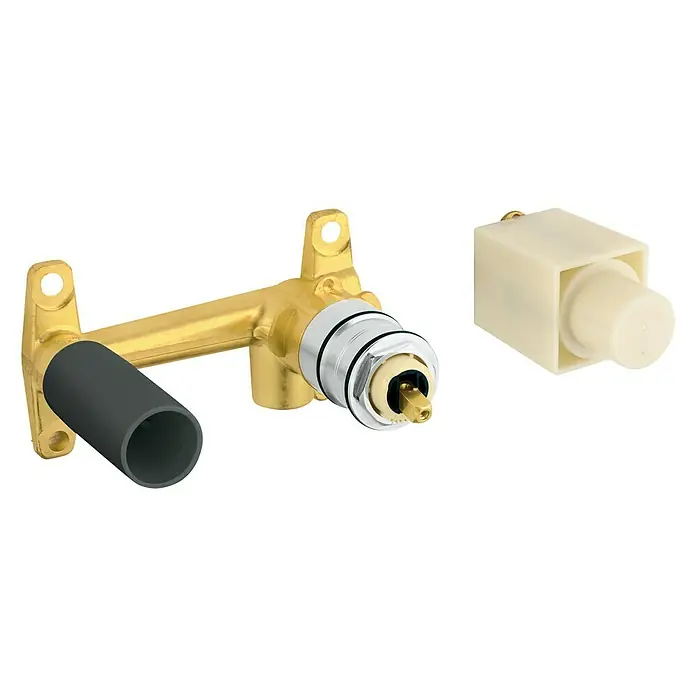 Grohe Unterputzsystem - ½″, Einbautiefe: 45 mm - 75 mm, Gold - Diagonale Ansicht