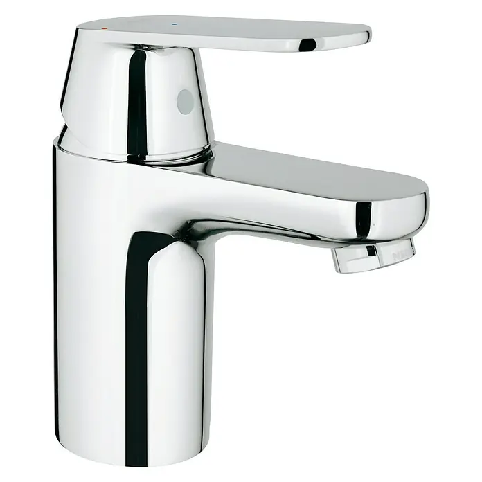 Grohe Eurosmart Cosmopolitan Waschtischarmatur S-Size - Ohne Zugstange, Chrom - Diagonale Ansicht