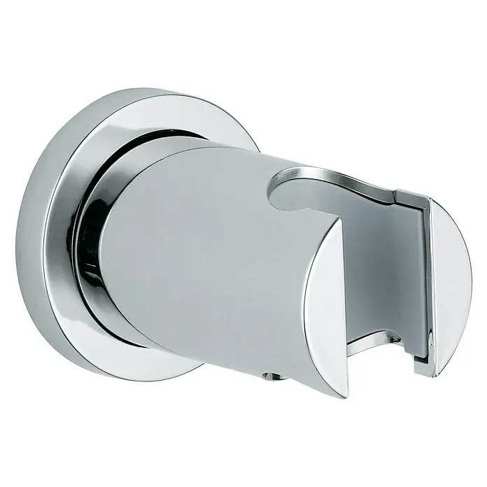 Grohe Brausehalter Rainshower - Rund, Kunststoff, Chrom - Diagonale Ansicht