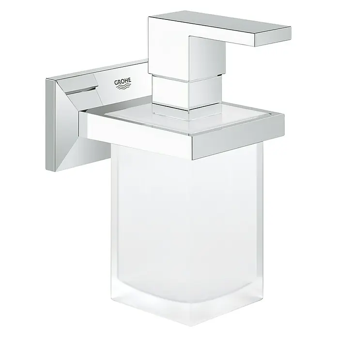 Grohe Allure Brilliant Seifenspender - Mit Halterung, Chrom, Glänzend - Diagonale Ansicht