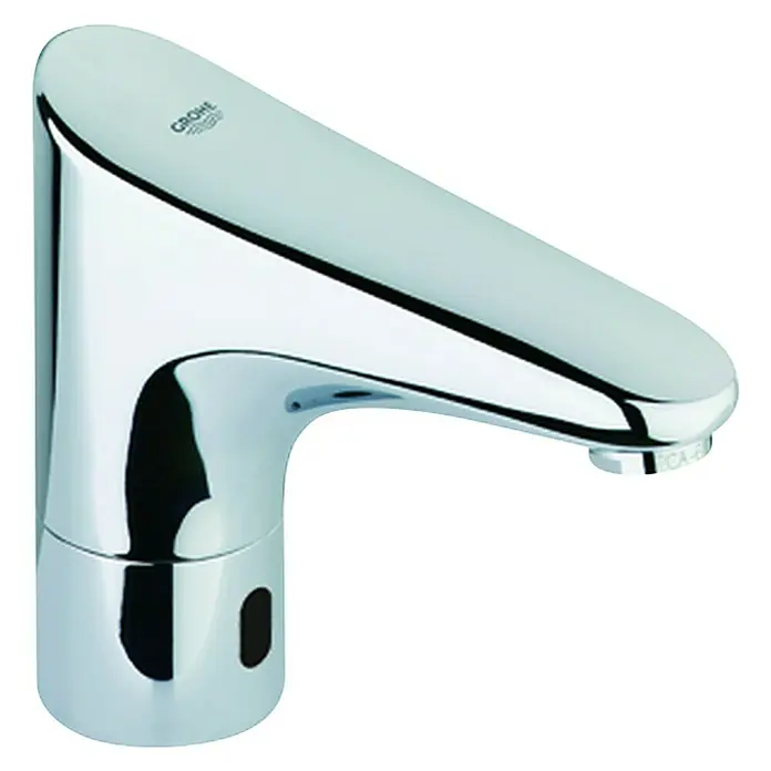 Grohe Europlus Waschtischarmatur Netzbetrieben - Infrarot-Elektronik, Chrom - Diagonale Ansicht