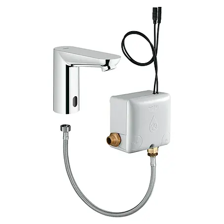 Grohe Euroeco Waschtischarmatur mit Temperaturregulierung, mit Powerbox