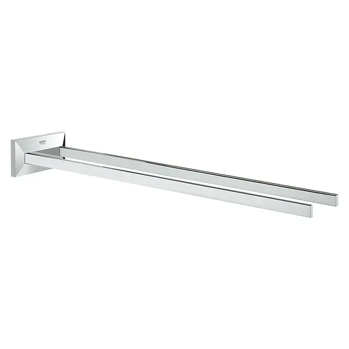 Grohe Allure Brilliant Handtuchhalter - 2-armig, Chrom, Glänzend - Diagonale Ansicht