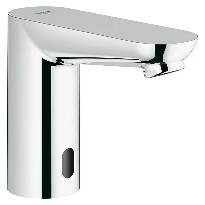 Grohe Euroeco CT Waschtischarmatur mit Bluetooth-Modul - Infrarot-Elektronik, Chrom - Diagonale Ansicht