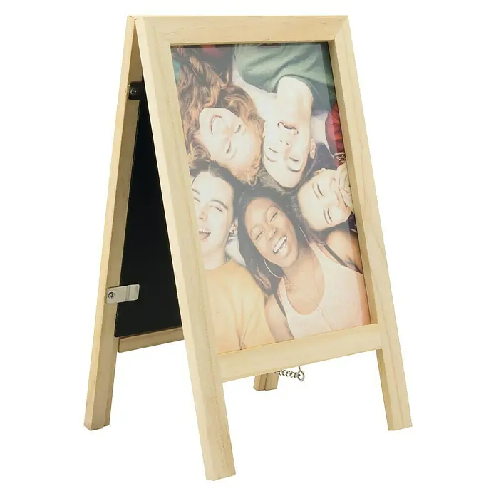 Pizarra de pared mini Sandwich - 25 x 15 cm, Negro - Vista angular