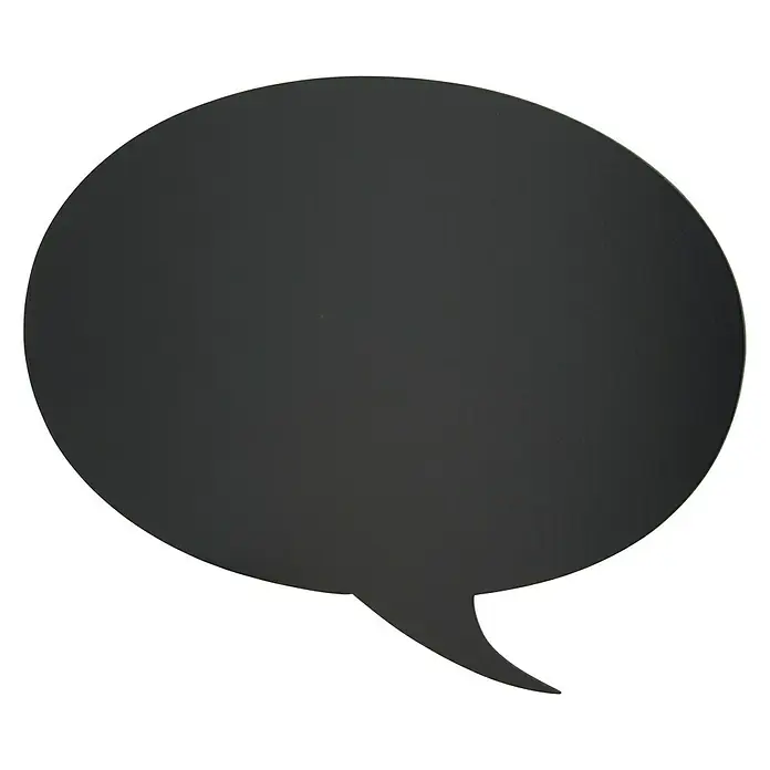 Vinilo de pared Pizarra Bubble - Negro, 50 x 30 cm - Vista frontal