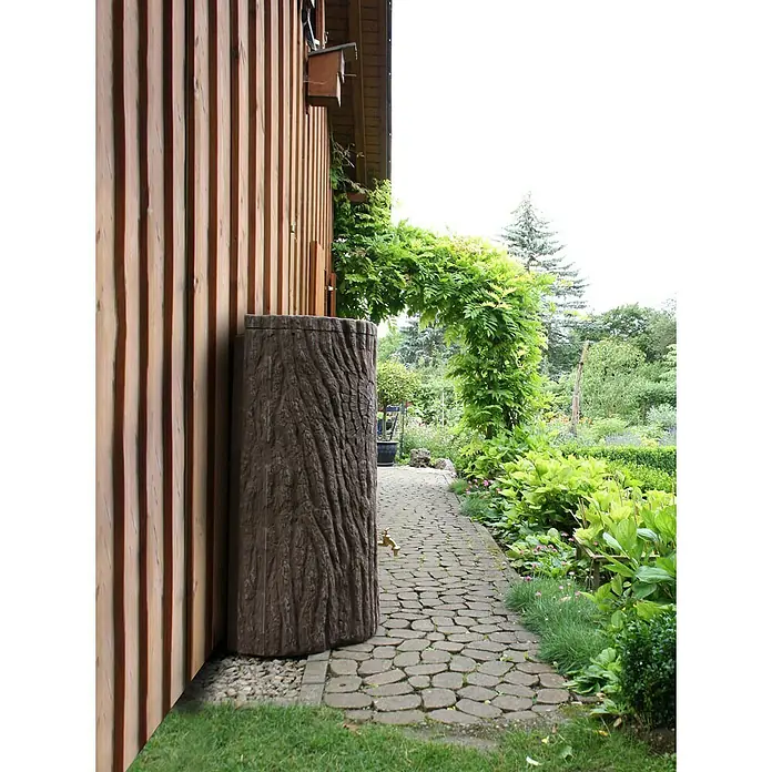Regentonne Evergreen Lite - 300 l, Dunkelbraun - Stimmungsaufnahme