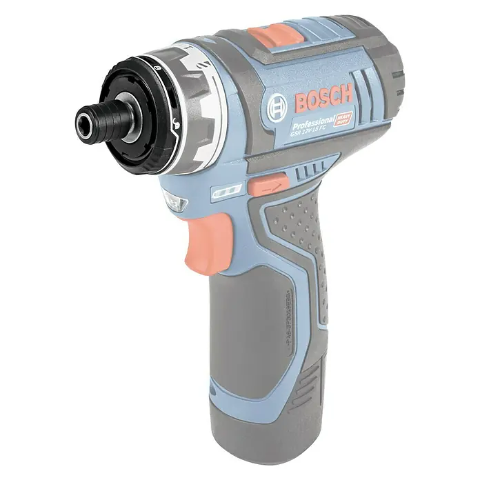 Bosch Professional Accesorio para el taladro GFA 12-X - Alojamiento: Hexágono ¼'', Específico para: Destornillador de batería Bosch Professional GSR 12V-15 - Vista angular