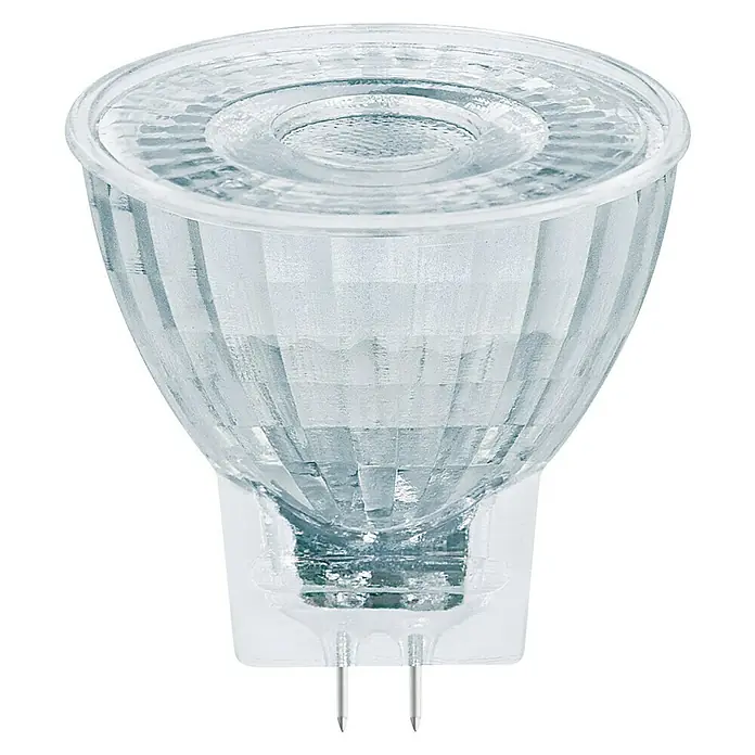 Osram Bombilla reflectora LED Superstar MR11 - 3,1 W, Ángulo focal: 30 °, Blanco cálido - Vista frontal