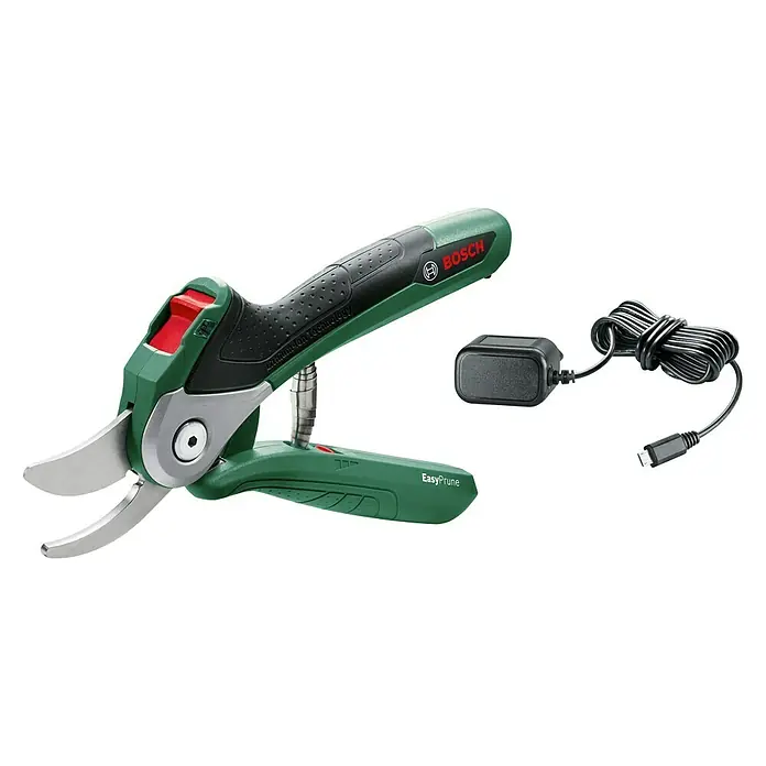 Bosch Škare za oblikovanje grana Easy Prune - Napon akumulatora: 3,6 V, Tip punjive baterije: Litij-ionska, Broj baterija: 1 baterija - Dijagonalni pogled