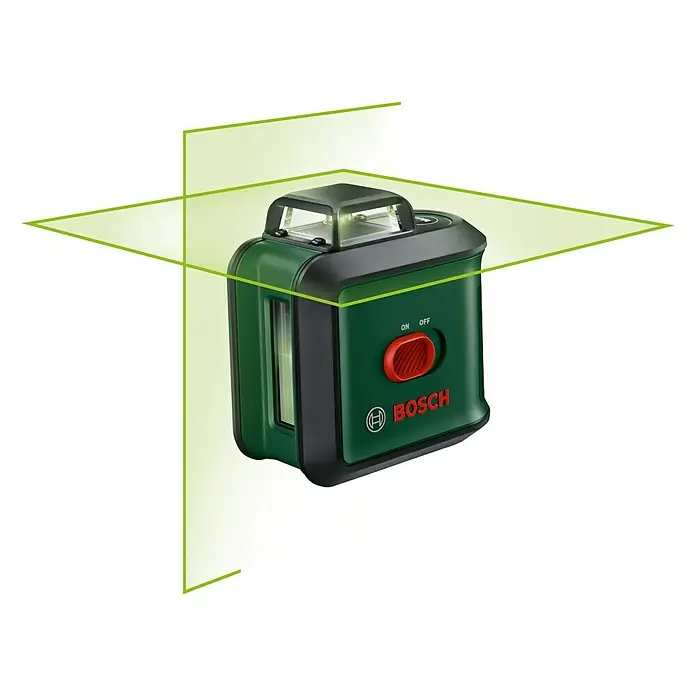 Bosch Universal Kreuzlinienlaser Level 360 - Max. Arbeitsbereich: 12 m, 7 -tlg. - Diagonale Ansicht