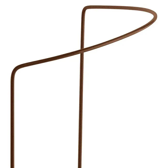 Bellissa Busch- & Strauchstütze - 40 x 14 x 70 cm, Rost - Diagonale Ansicht