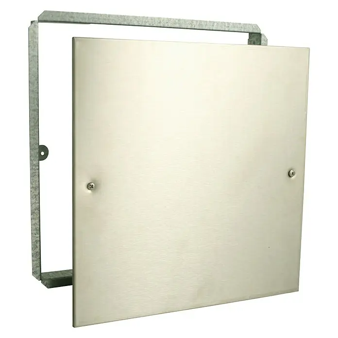 Marley Revisionsschacht Deckel - 200 x 200 cm, Edelstahl - Diagonale Ansicht