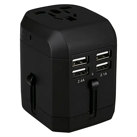Metronic  Cargador de viaje  4 puertos USB