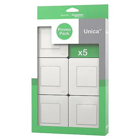 Schneider Electric New Unica Conmutador polar Pack 5