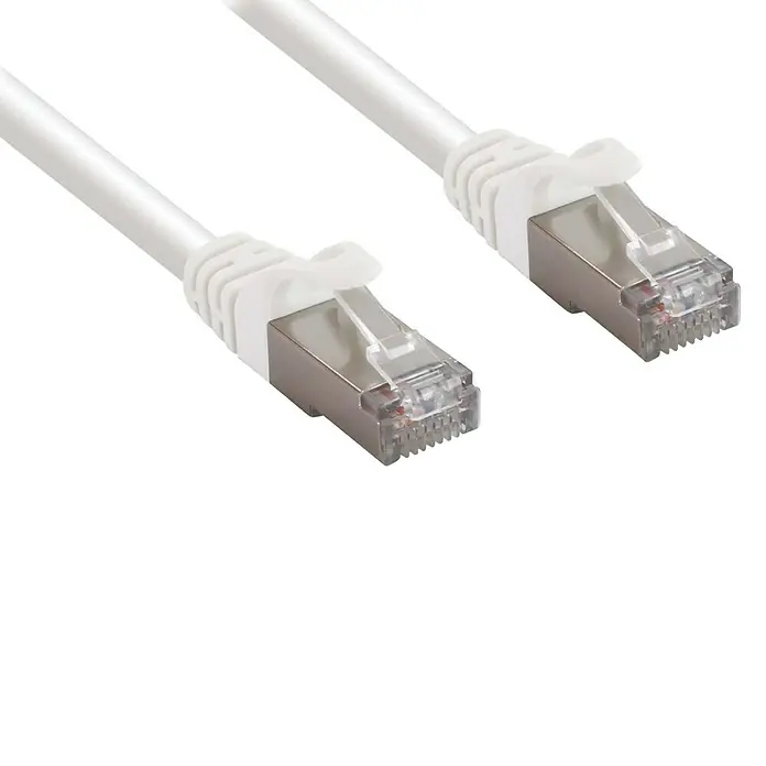 Metronic Cable para red CAT. 7 - Largo: 10 m, Blanco - Primer plano