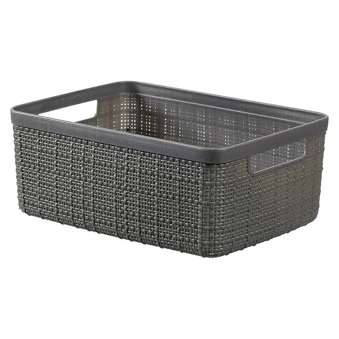 Curver Kutija za pohranjivanje - D x Š x V: 27 x 20 x 11 cm, Plastika, Sive boje - Dijagonalni pogled
