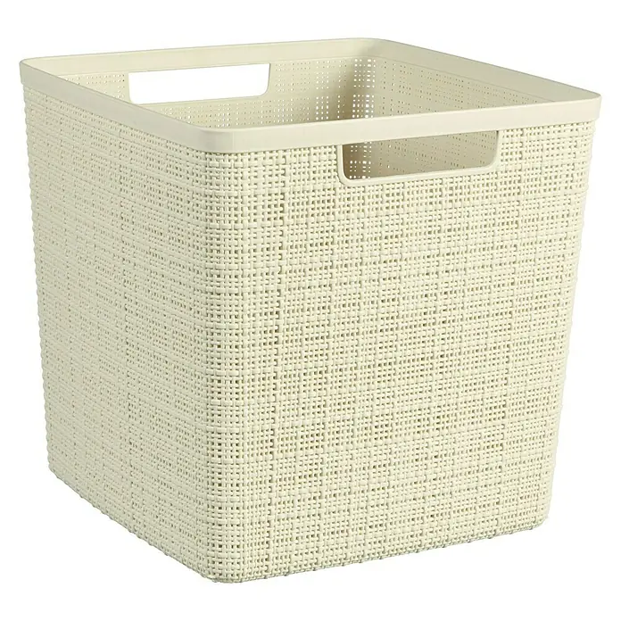 Curver Kutija za pohranjivanje - D x Š x V: 28 x 28 x 27 cm, Plastika, Kremasto - Dijagonalni pogled